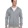 Adult 8 oz. NuBlend® Fleece Full-Zip Hooded Sweatshirt